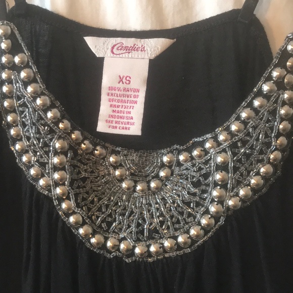 Candie’s Tank with Silver Detail Neckline - Picture 6 of 7